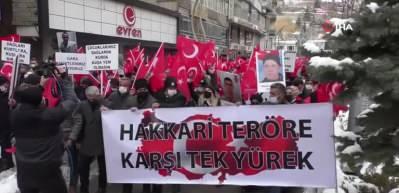 Hakkari, şehitlerimiz i&ccedil;in tek y&uuml;rek oldu