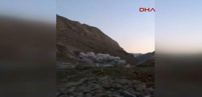Hakkari'de patlatılan dinamit, deprem etkisi meydana getirdi