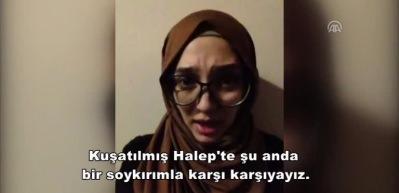 Halepli Lina'dan d&uuml;nyaya &ccedil;ağrı