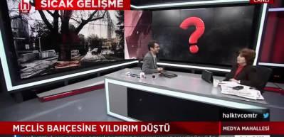 Halk TV sunucusu Ayşenur Arslan'dan akla ziyan s&ouml;zler! D&uuml;şen yıldırımı Başkan Erdoğan'a bağladı