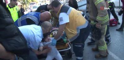 Halkalı'da kaza: 6 yaralı