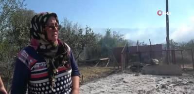 Y&uuml;rekleri yakan g&ouml;r&uuml;nt&uuml;! Hatice teyze yangında telef olan hayvanları i&ccedil;in g&ouml;zyaşı d&ouml;kt&uuml;
