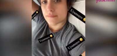 Hazal Kaya oğlu Fiko'yu uyutma &ccedil;abaları!