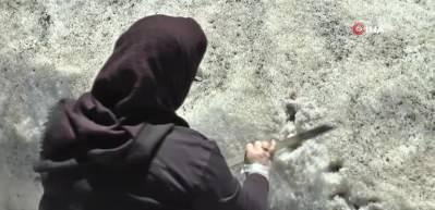 Haziran'da insan boyu kar şaşkına &ccedil;evirdi!