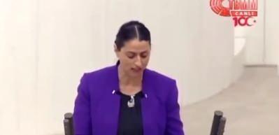 HDP'li vekil Feleknas Uca Meclis'te ayarı ka&ccedil;ırdı! Skandal iftira...