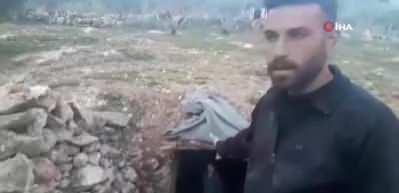 İdlip&rsquo;ten ka&ccedil;an Suriyeliler mağarada yaşıyor