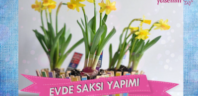 İki malzeme ile saksı yapımı!
