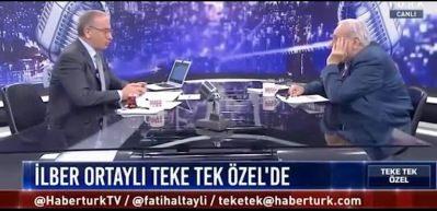 İlber Ortaylı'dan canlı yayında büyük gaf: Aptalın biri herif ya