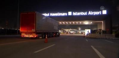 İlk tırlar İstanbul Havalimanı'nda