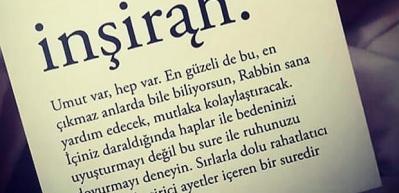 İnşirah suresi Arap&ccedil;a T&uuml;rk&ccedil;e yazılışı ve okunuşu