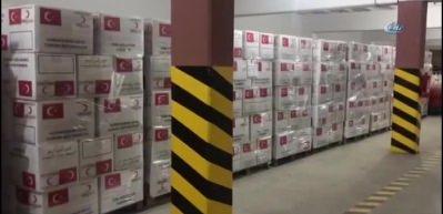 Irak&rsquo;a 3 bin &ccedil;adır, 10'ar bin battaniye ve yatak yola &ccedil;ıktı