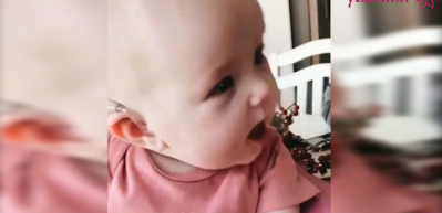 İşitme cihazı takılan bebek