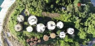 İstanbul&rsquo;un uydudan g&ouml;r&uuml;len ilk grafitisi havadan g&ouml;r&uuml;nt&uuml;lendi