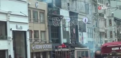 İstiklal Caddesi&rsquo;nde korkutan anlar