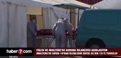 İtalya ve İngiltere'de korona bilan&ccedil;osu ağırlaşıyor