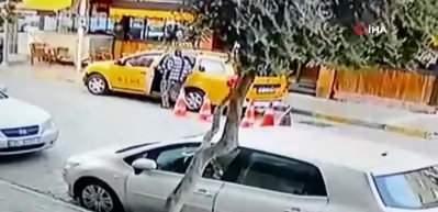 İzmir&rsquo;de film gibi olay: Bir kadın, m&uuml;şteri gibi bindiği ticari taksiyi b&ouml;yle ka&ccedil;ırdı