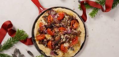 Kaburgalı kırmızı pizza tarifi