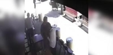 Ka&ccedil;an hırsızı, tek hamleyle yere serdi!