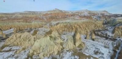 Kapadokya'dan kış manzaraları