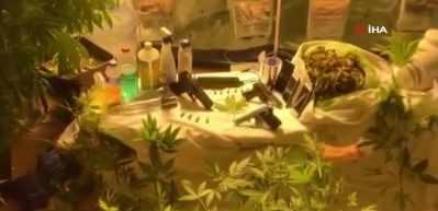 Kartal&rsquo;da evi uyuşturucu tarlasına &ccedil;eviren şahıslara operasyon