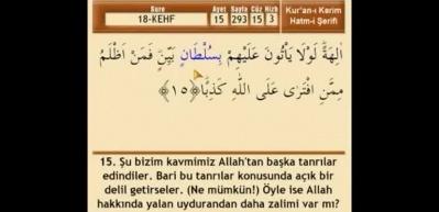 Kehf Suresinin Arap&ccedil;a okunuşu! Kehf suresi meali