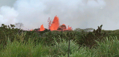 Kilauea Yanardağı lav p&uuml;sk&uuml;rtmeye devam ediyor