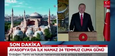 Başkan Erdoğan: Alınan karar Fatih&rsquo;in işte bu ağır bedduasından kurtulmamızı sağladı