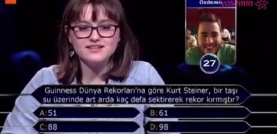 Kim Milyoner Olmak İster'de g&ouml;r&uuml;lmemiş olay! 