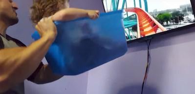 Kızına evde rollercoster yaşatan s&uuml;per baba!