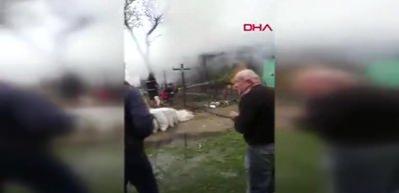 Komşuları 6 kişilik aileyi son anda kurtardı