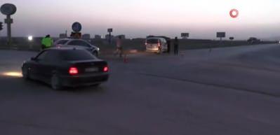 Konya'da feci kaza! Cip otomobili b&ouml;yle savurdu