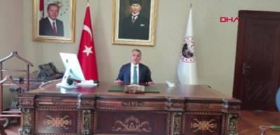 Koronavir&uuml;s&uuml; yenen Kırklareli Valisi Bilgin, g&ouml;reve başladı