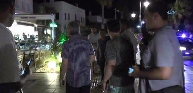 Koruma ordusuyla Bodrum sokaklarında gezdi!