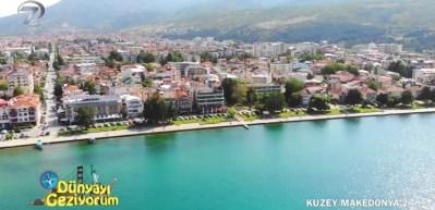 Kuzey Makedonya'nın mavi ve yeşil uyumu Ohri G&ouml;l&uuml;