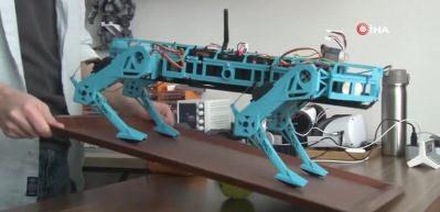 Lise öğrencisi 6 ayda geliştirdiği “robot köpek” ile başarıya koşuyor