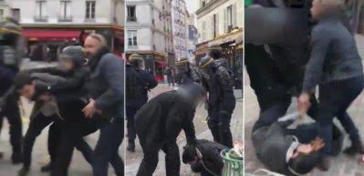 Macron'un g&uuml;venlik danışmanı polis kılığına girdi ve...
