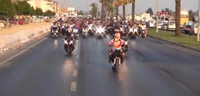  Manavgat&rsquo;ta 5 bin motosikletli kortej