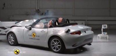 Mazda MX-5 &ccedil;arpışma testi