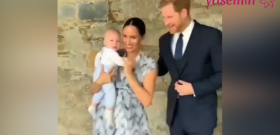 Meghan Markle ve Prens Harry'in oğlu ilk kez g&ouml;r&uuml;nt&uuml;lendi
