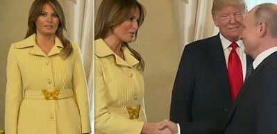 Melania, Putin'le tokalaştı ve... Surat ifadesi değişti