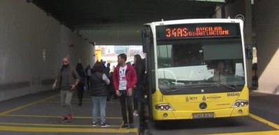 Metrob&uuml;s'te 'işaretli bekleme yeri' d&ouml;nemi 