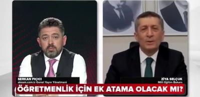 Milli Eğitim Bakanı Sel&ccedil;uk'tan &ouml;ğretmen atamalarıyla ilgili a&ccedil;ıklama