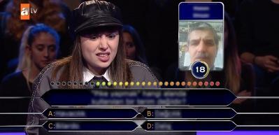 Milyonerde şaşırtan soru! Anaokulu &ouml;ğretmeninin kocasına sordu