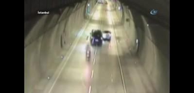 Motosikletli gencin feci &ouml;l&uuml;m&uuml; kamerada