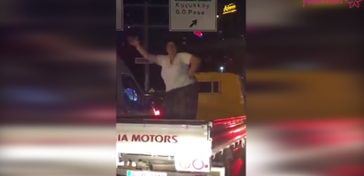 Mutluluğu kısa s&uuml;ren teyze!