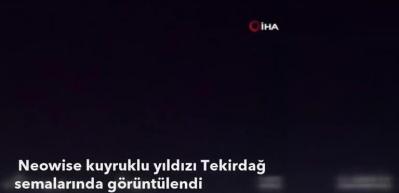 NASA keşfetmişti! Tekirdağ semalarında b&ouml;yle g&ouml;r&uuml;nt&uuml;lendi