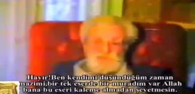 Necip Fazıl'ın renkli ilk ve tek r&ouml;portajı