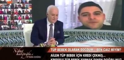 Nihat Hatipoğlu'nu bile şaşırtan "T&uuml;p bebek" sorusu sosyal medyayı salladı!