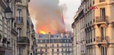 Notre Dame Katedrali'nde yangın 