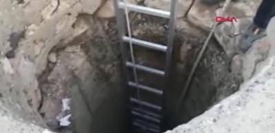 Nusaybin'de kuyuya d&uuml;şen oğlak b&ouml;yle kurtarıldı